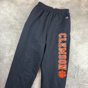 Clemson Tigers Champion Sweatpants Mens M Navy NCAA Athletic Pockets Joggers
